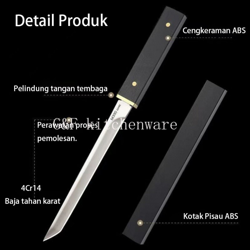 PISAU SURVIVAL PISAU KATANA PISAU DAGING PISAU KOKI PISAU JEPANG SUPER TAJAM PISAU AUTDOOR