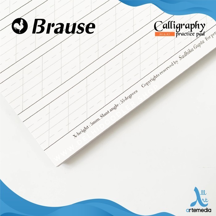 

PROMO!! -Buku Kaligrafi Brause Calligraphy Line Practice Pad Wirebound - A4