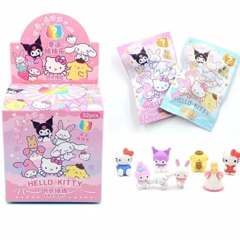 

Sanrio Family Cartoon 3D Three-dimensional Removable and Assemblable Eraser Gift Stationery Children's Toys for Girls