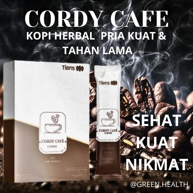 Cordy Cafe Tiens  Obat Kuat Pria Tahan Lama Kopi  Kopi Dewasa Tahan Lama  Kopi Tahan Lama 100% Origi