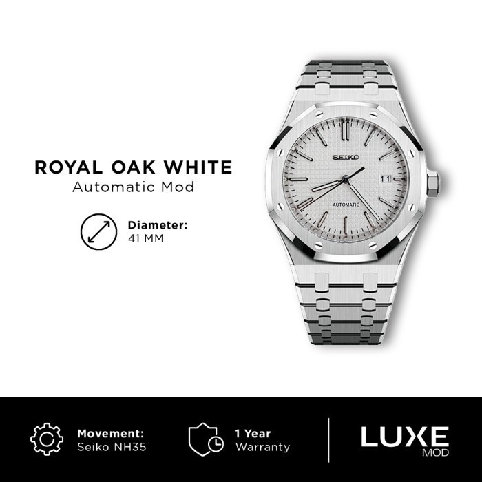 Seiko Royal Oak White Mod NH35