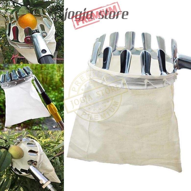 Alat Petik Buah Ujung Tongkat Galah Sekop Jaring Pemetik Mangga Jambu Rambutan