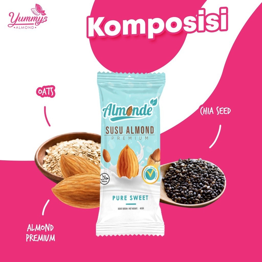 

(02) YUMMY'S ECER SACHET ALMOM / ALMONDE KACANG ALMOND