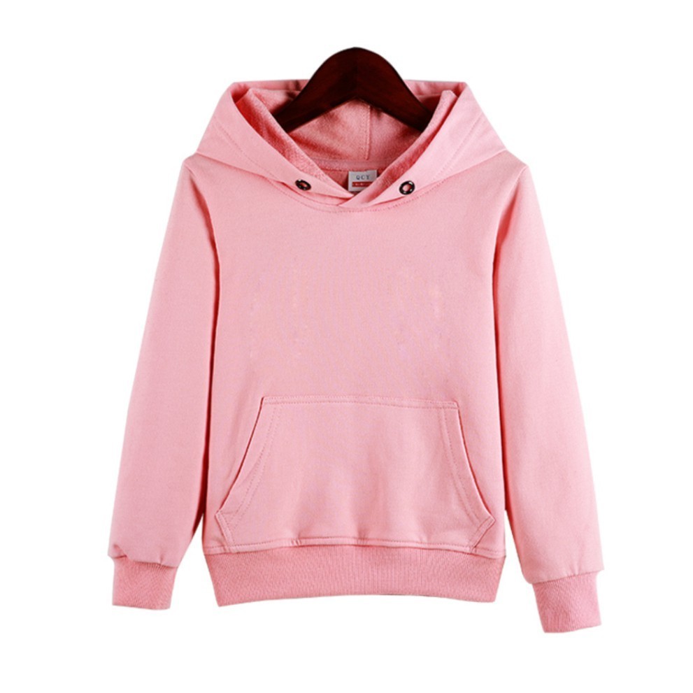Jaket Sweater Hoodie Anak Perempuan laki laki 3 - 12 Tahun Tebal Hangat Polos IMPORT warna hitam,abu