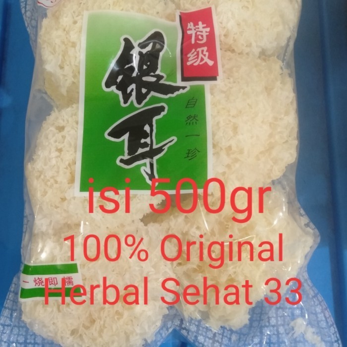 

jamur salju / jamur putih / white fungus 500 gr