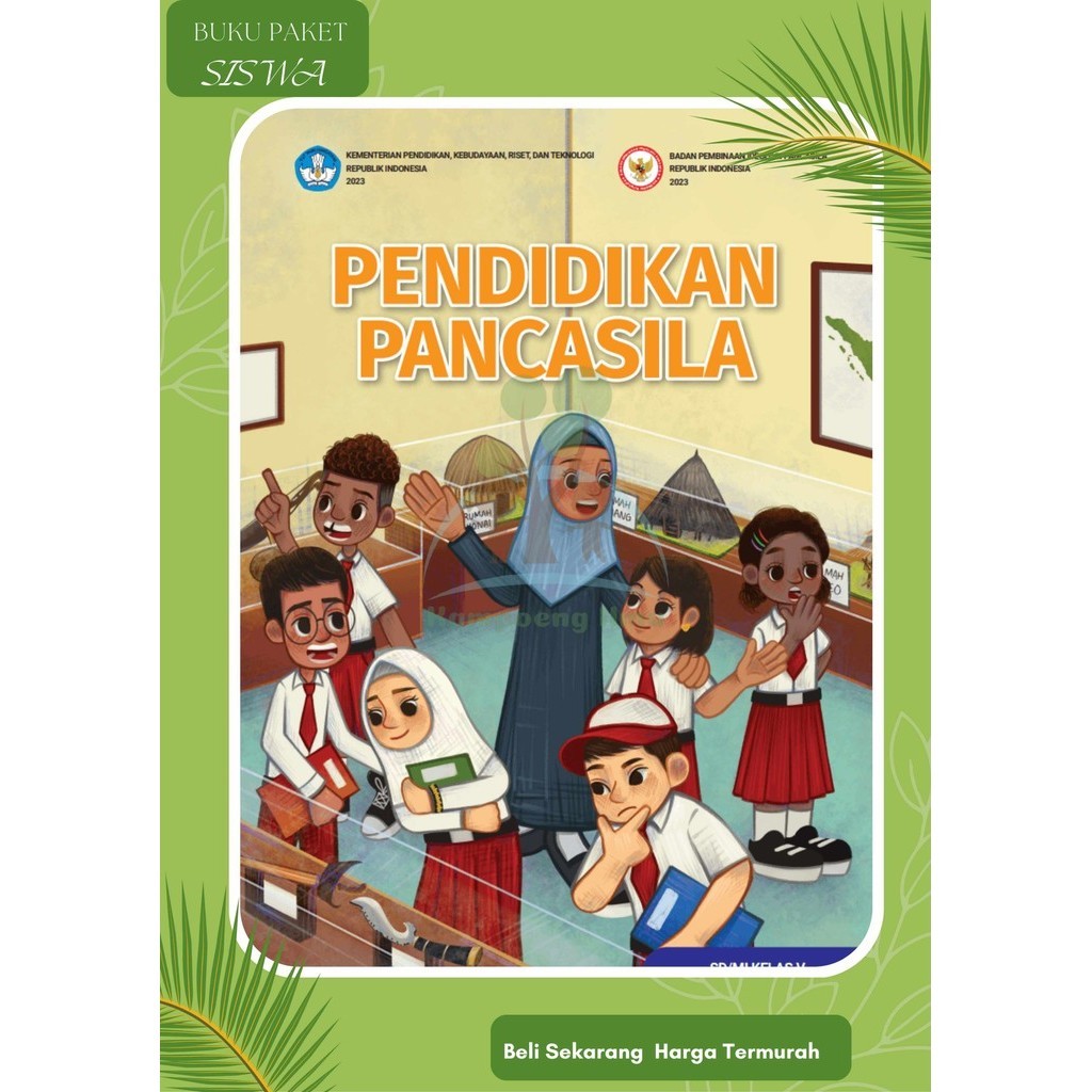 Buku Paket SiswaPPKN Kelas 5 SD  Kurikulum Merdeka TERBARU
