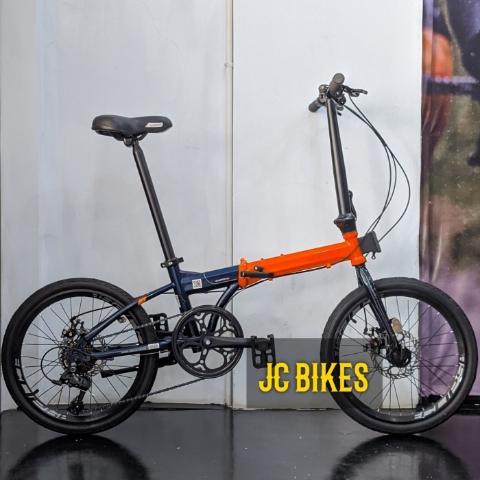 HOT PROMO Sepeda Lipat FoldX 8 Speed 20 Inch by Element - Orange Blue