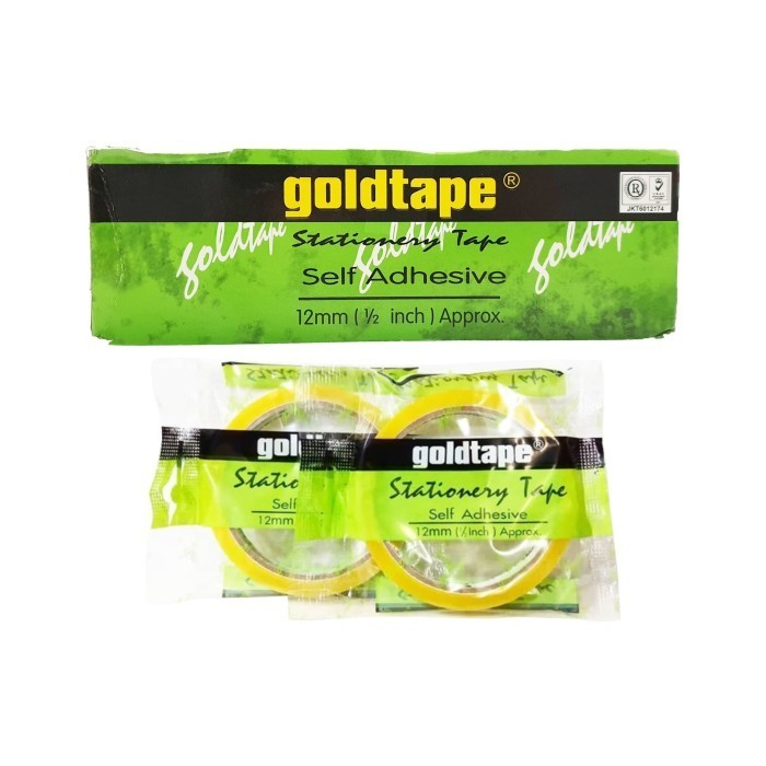 

Isolasi Selotip Goldtape Kuning 12 mm / 1/2 Inch
