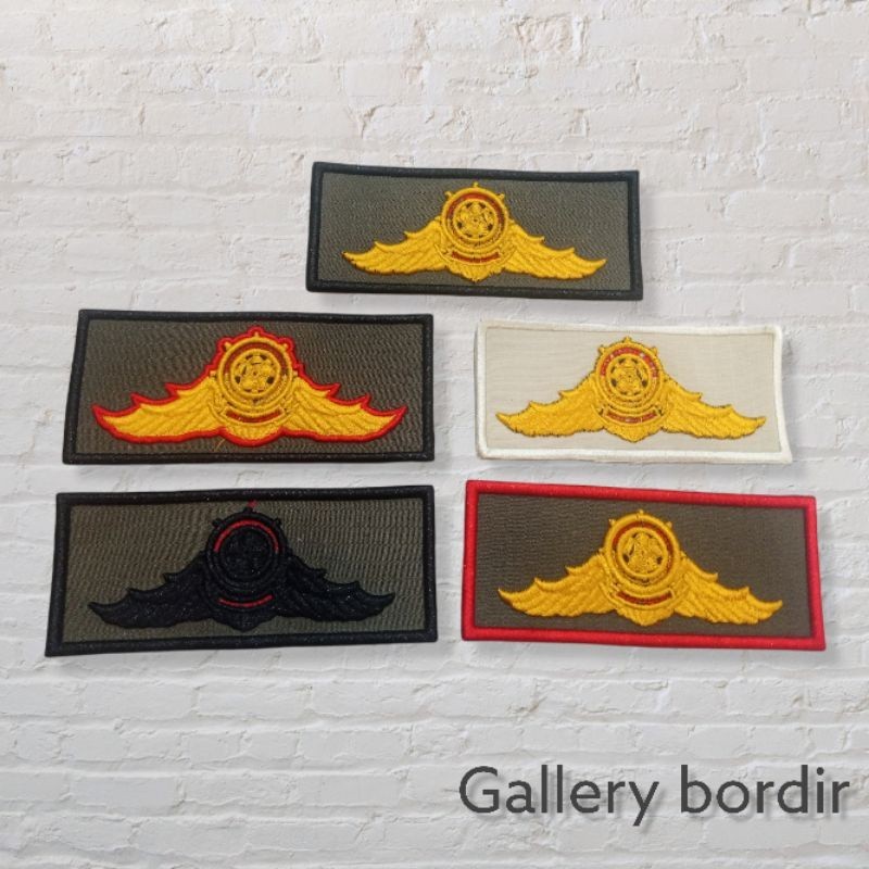 bordir wing pol pp timbul 3d