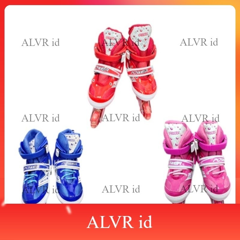 ALVR id Sepatu Roda Anak power Inline Skate Unisex / Sepatu Roda Bajaj Anak Laki dan Perempuan Power