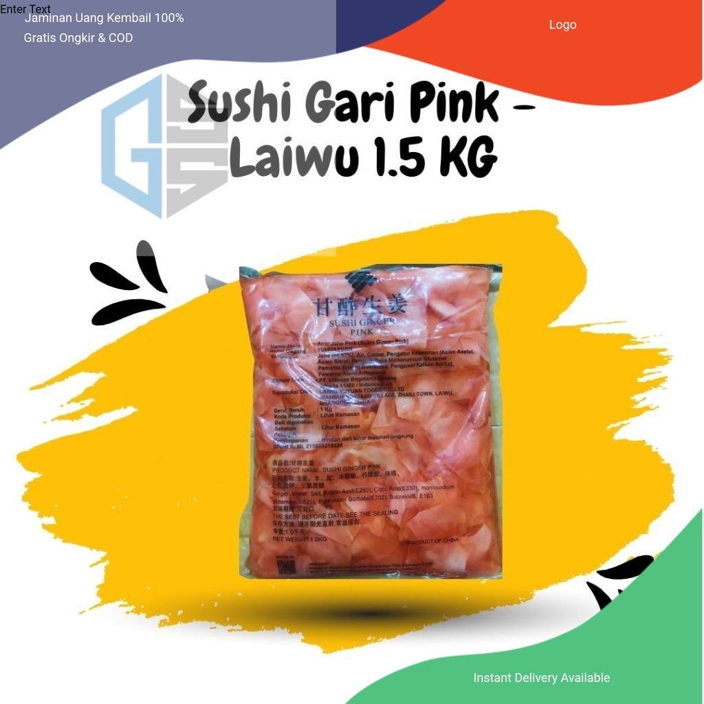

Sushi Gari / Ginger Pink Import Laiwu 1.5 KG