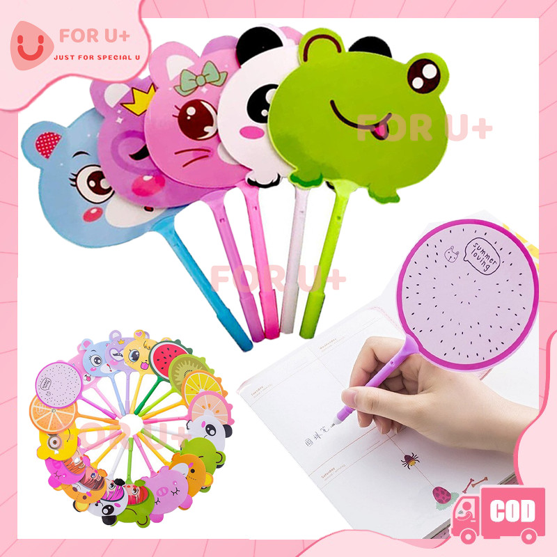 

Pena Kipas Lucu Animal Dan Buah / Pena Pulpen Gel Kipas / Pena Kipas Animal & Buah