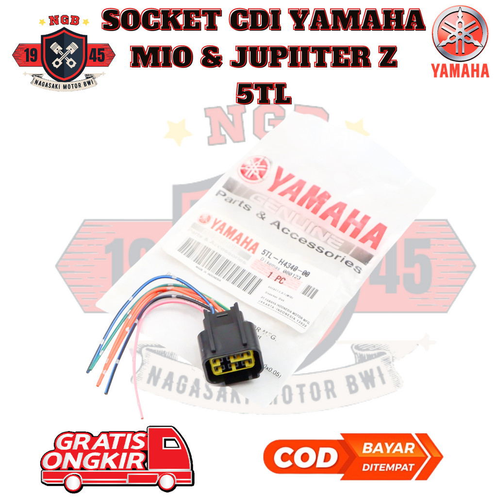 Socket CDI 5TL Yamaha Mio & Jupiter Z / Socket CDI Motor Mio Sporty / Mio Smile - 5TL-H4340-00