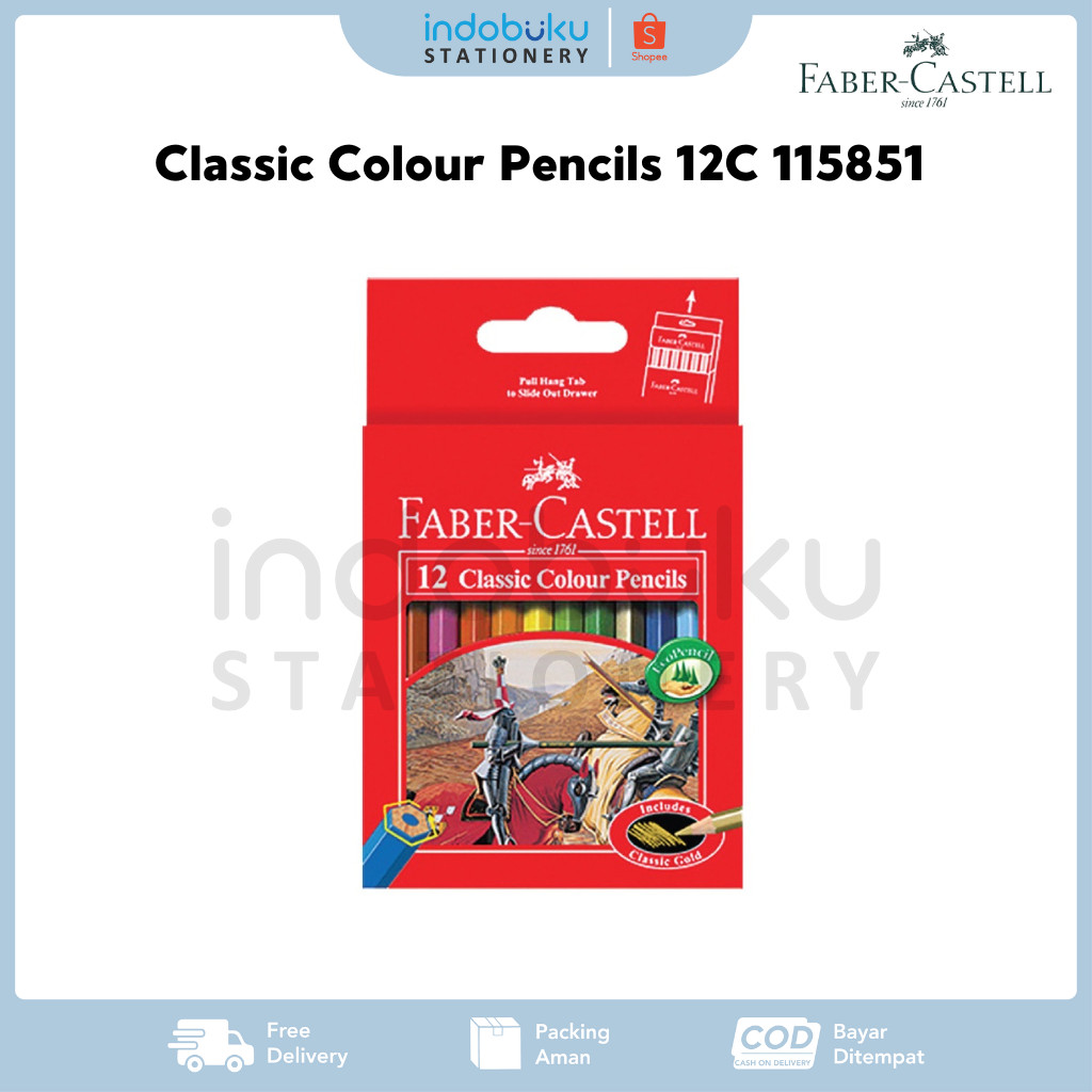 

Classic Colour Pencils 12C Pendek Faber-Castell