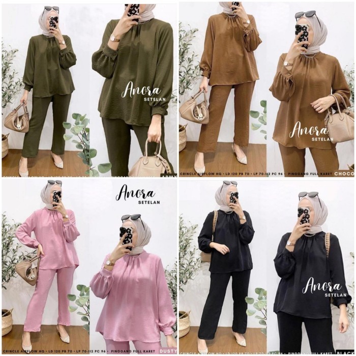 hellen set/setelan blazer celana panjang wanita/baju kerja muslim