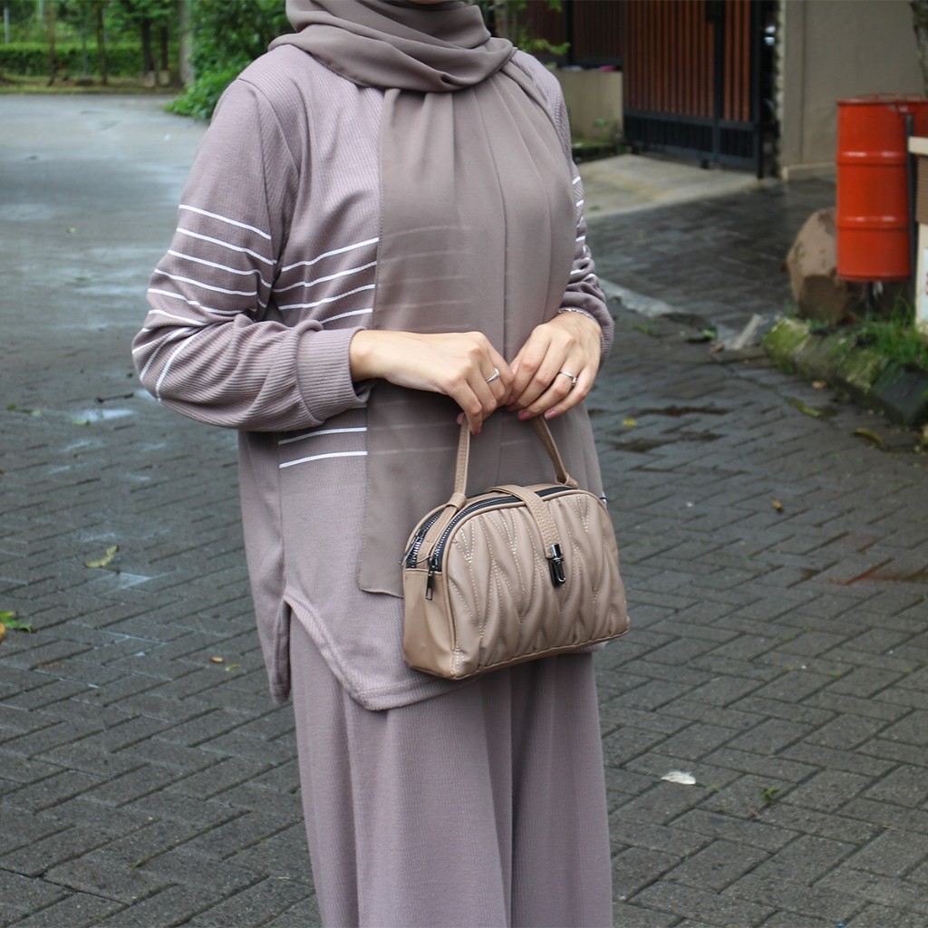 Tas Slempang Wanita KS Alma New Bordir IW 95 Slingbag Wanita Viral Tas Kekinian Tas ootd Keren