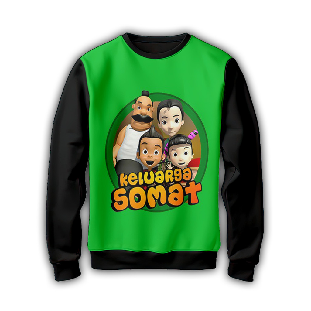 Sweater Anak Animasi Keluarga Somat Jaket 3D Kartun Keluarga Somat 06CD002 _SW Untuk Usia 1-12 Tahun