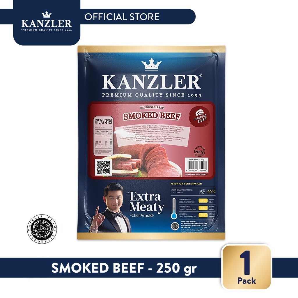 

KANZLER Smoked Beef (Daging Sapi Asap) 250gr
