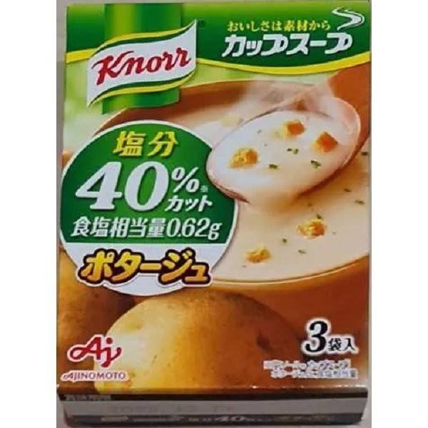 

Bumbu Knorr Cup Instant Soup Potage Japan 40% Less Salt 3 Bags
