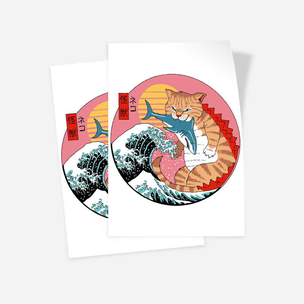 

Matte Sticker - Set of 2 model Jepang - CatZilla