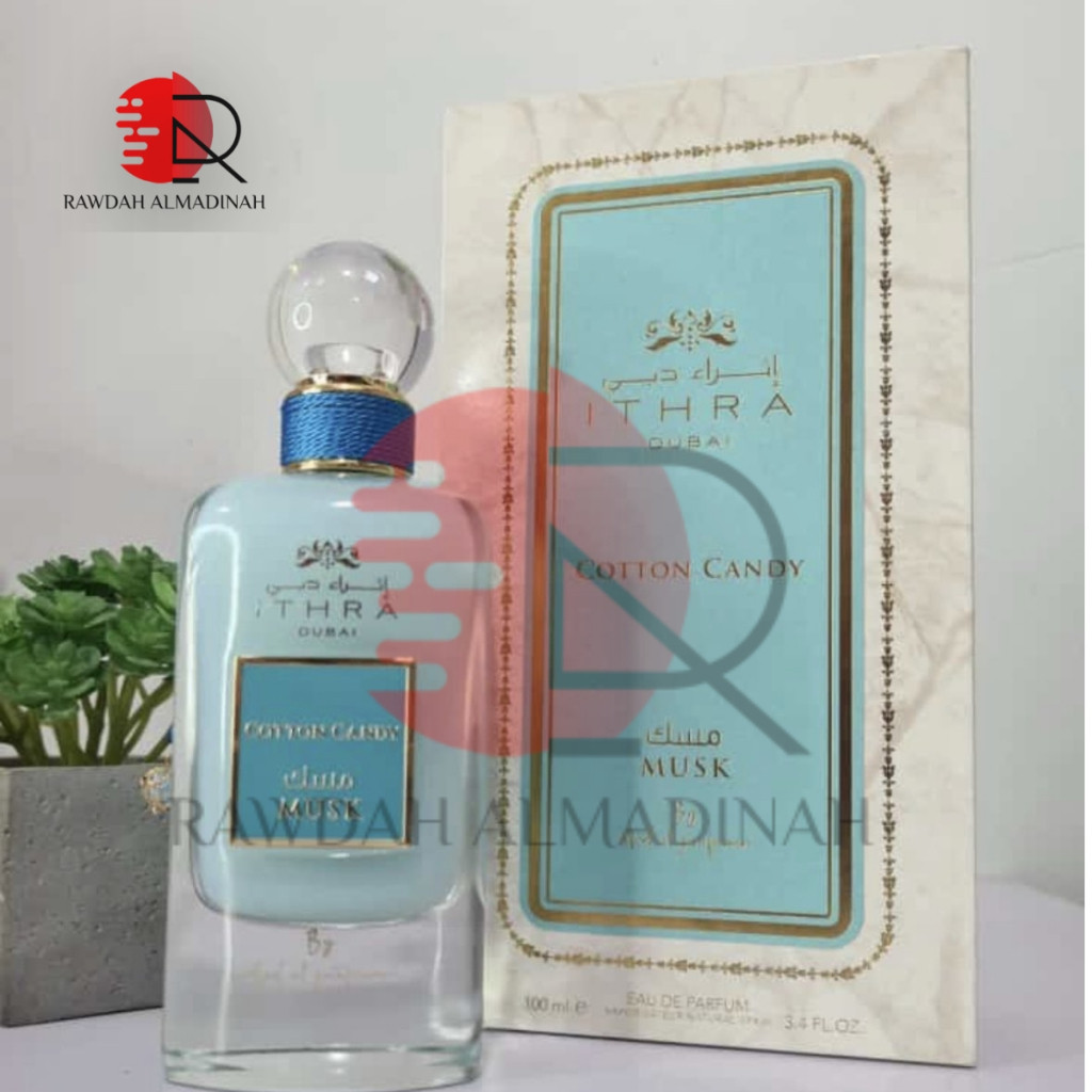Ard Al Zaafaran Ithra Dubai Cotton Candy Musk Collection perfumed water for women 100ml