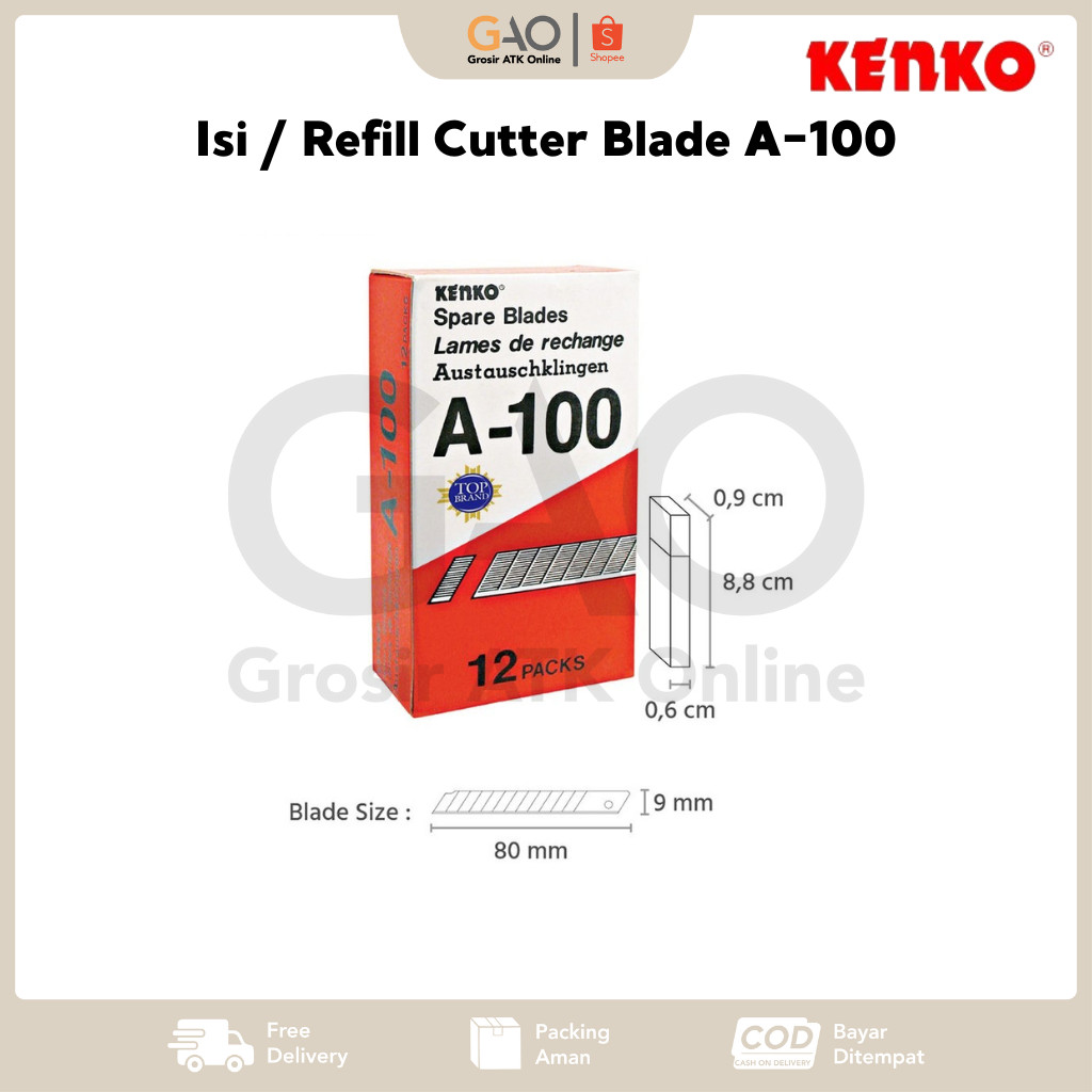 

Isi / Refill Cutter Blade Kenko A-100