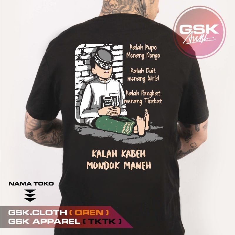 KAOS SANTRI HEREX MONDOK NGAJI NGOPI KAUM SARUNGAN NU PRIA WANITA