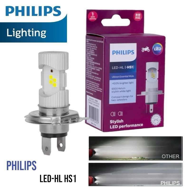 LAMPU LED MOTOR PHILIPS 8 LED HL HS1 H4