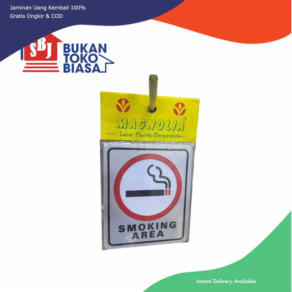 

LABEL SMOKING AREA LBM-19 SL 96X115MM