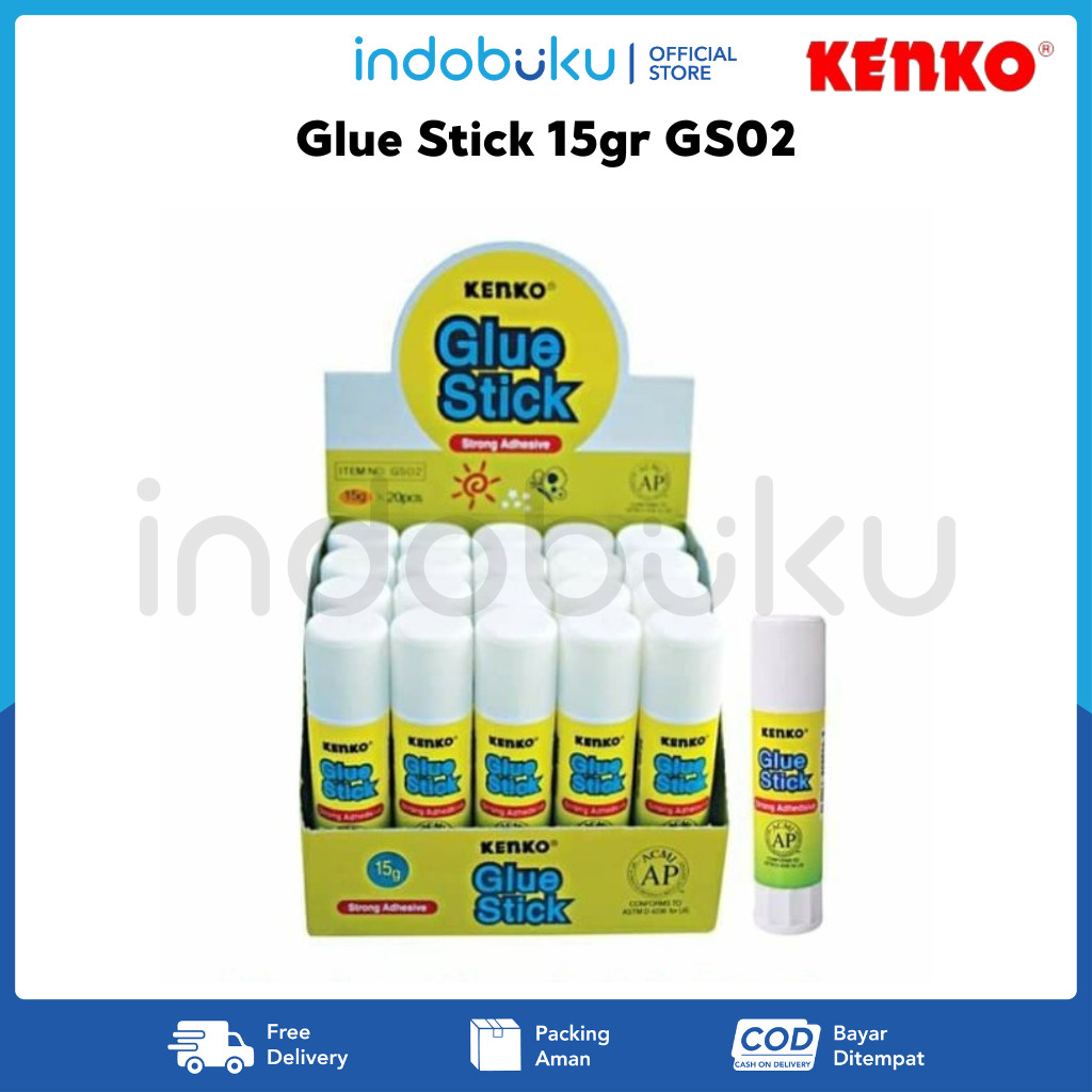 

Glue Stick Kenko 15gr GS02 / Lem Kertas Kenko 15gr GS02