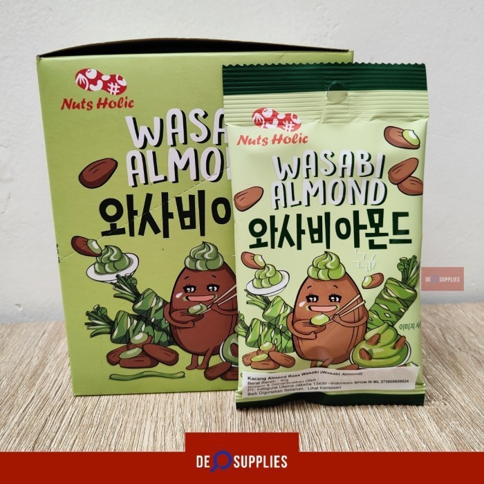 

AUR Nuts Holic Wasabi Almond 1 box (8pcs) - Snack Kacang Wasabi Korea