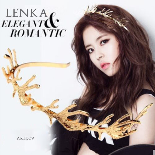 Aksesoris Pengantin Bando Hijab Pesta Wedding Gold Are009