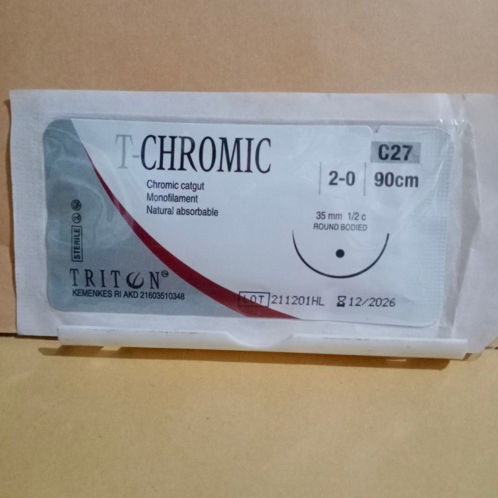 T CHROMIC 2/0 roundbodied (Cromic, absorbable) - 2/0 C96