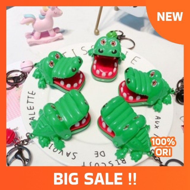 Mainan Game Buaya Gigit Jari Mini / Buaya Gigit Jari Gantungan Kunci Souvenir