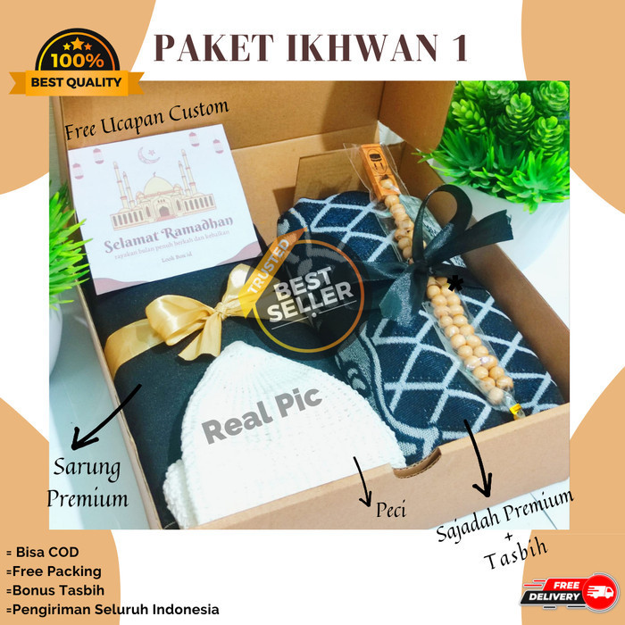 

PAKET LEBARAN PRIA HAMPERS LEBARAN GIFT BOX ALAT SHOLAT KADO UNIK KADO ULANG TAHUN ANIV