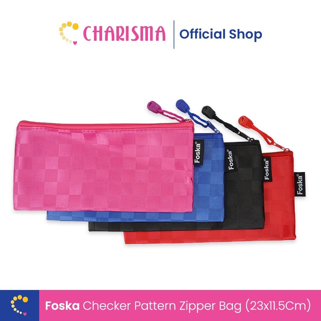 

Zip Pocket Sleting Serbaguna - Foska Zipper Pocket - Tempat Pensil Polos MAP Resleting - Map Data Zipper Pocket Bag File Folder Holder Organizer Anti Air