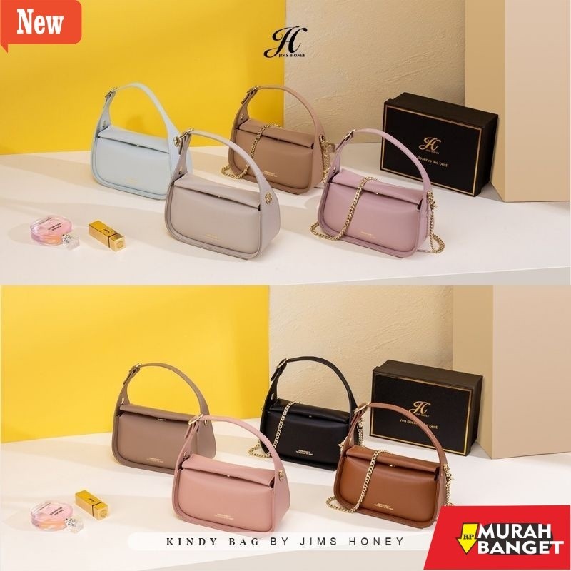 Tas untuk lebaran- JIMS HONEY TAS SELEMPANG WANITA KINDY BAG (FREE EXCLUSIVE BOX)