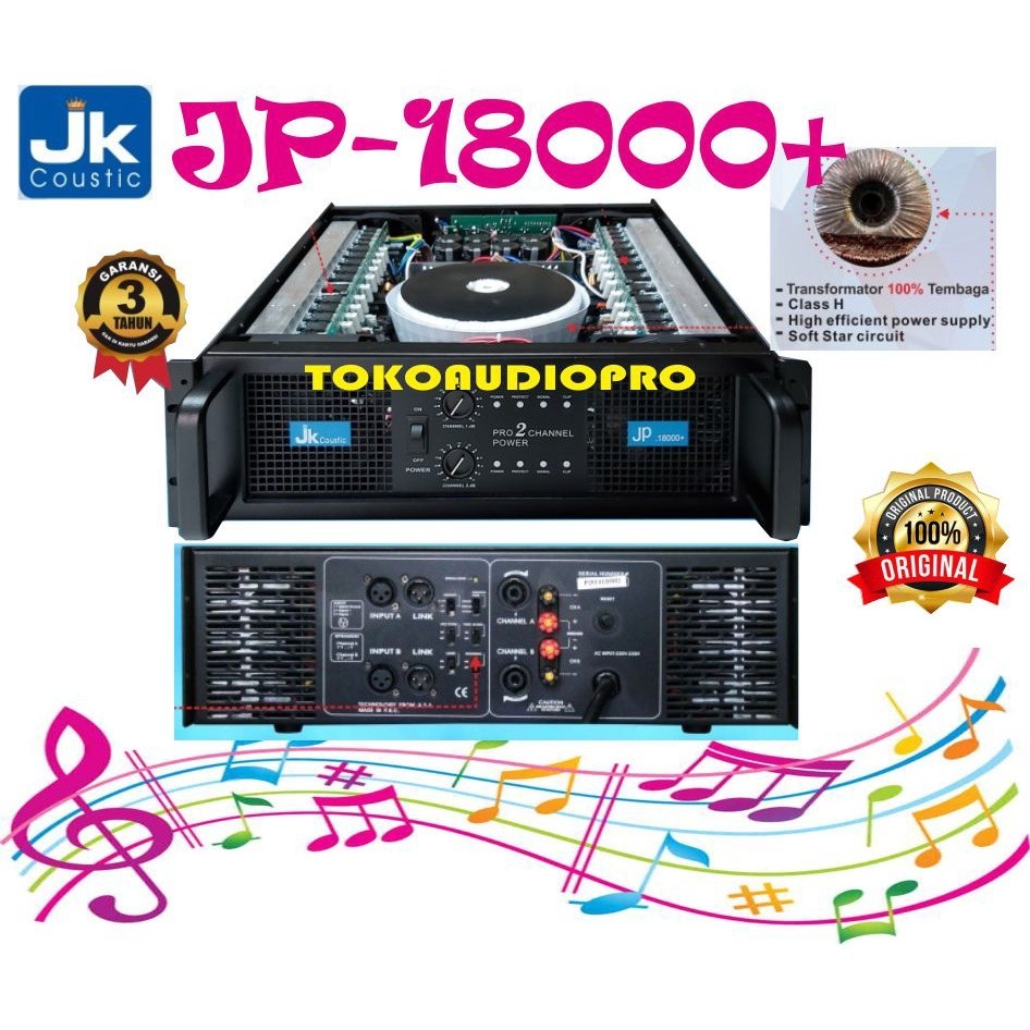 spesail promo ramadah Power Jk Coustic JP18000+   2-ChannelPower Amplifier Original JP-18000+