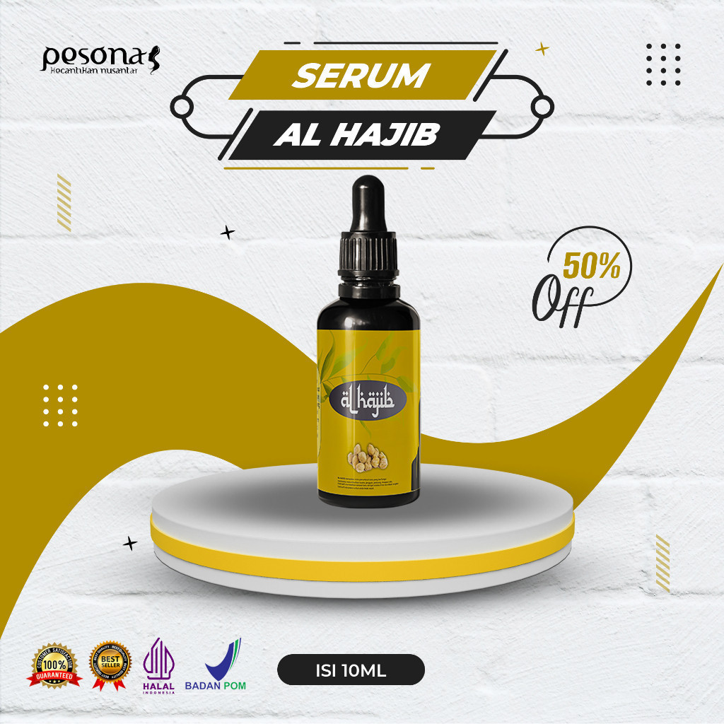 [ OBRAL GEDHEN ] AL-HAJIB - Penumbuh Rambut Cepat, Obat Penumbuh Alis, Obat Penumbuh Rambut, Penumbu
