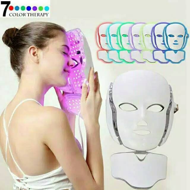 PROMO masker led 7 warna pdt mask omega light AQUA light alat salon kecantikan