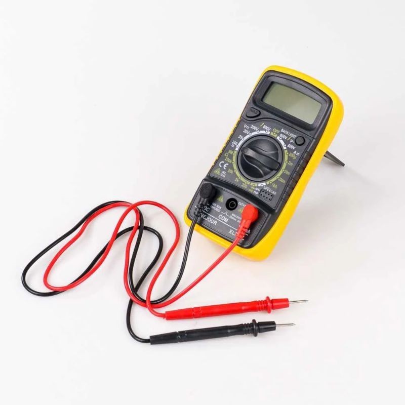 Mini Digital Multitester Saku Multimeter AC/DC Voltage Tester - XL830L Free Case Silicon