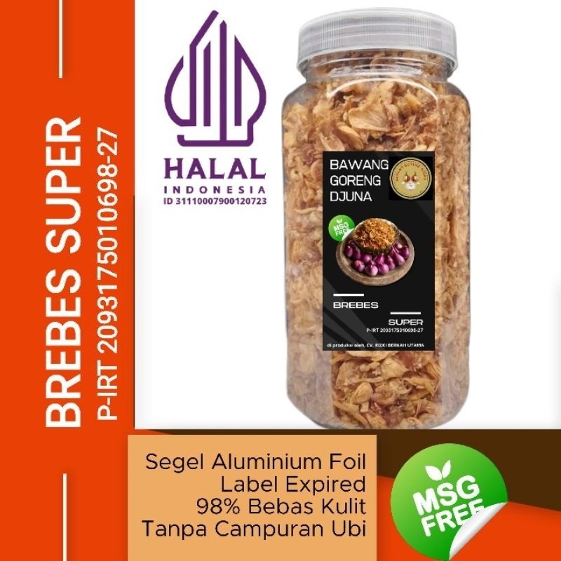 

PAKET MURAH ISI 25 TOPLESBawang Goreng Asli Brebes Super ( PAKET 25 TOPLES )