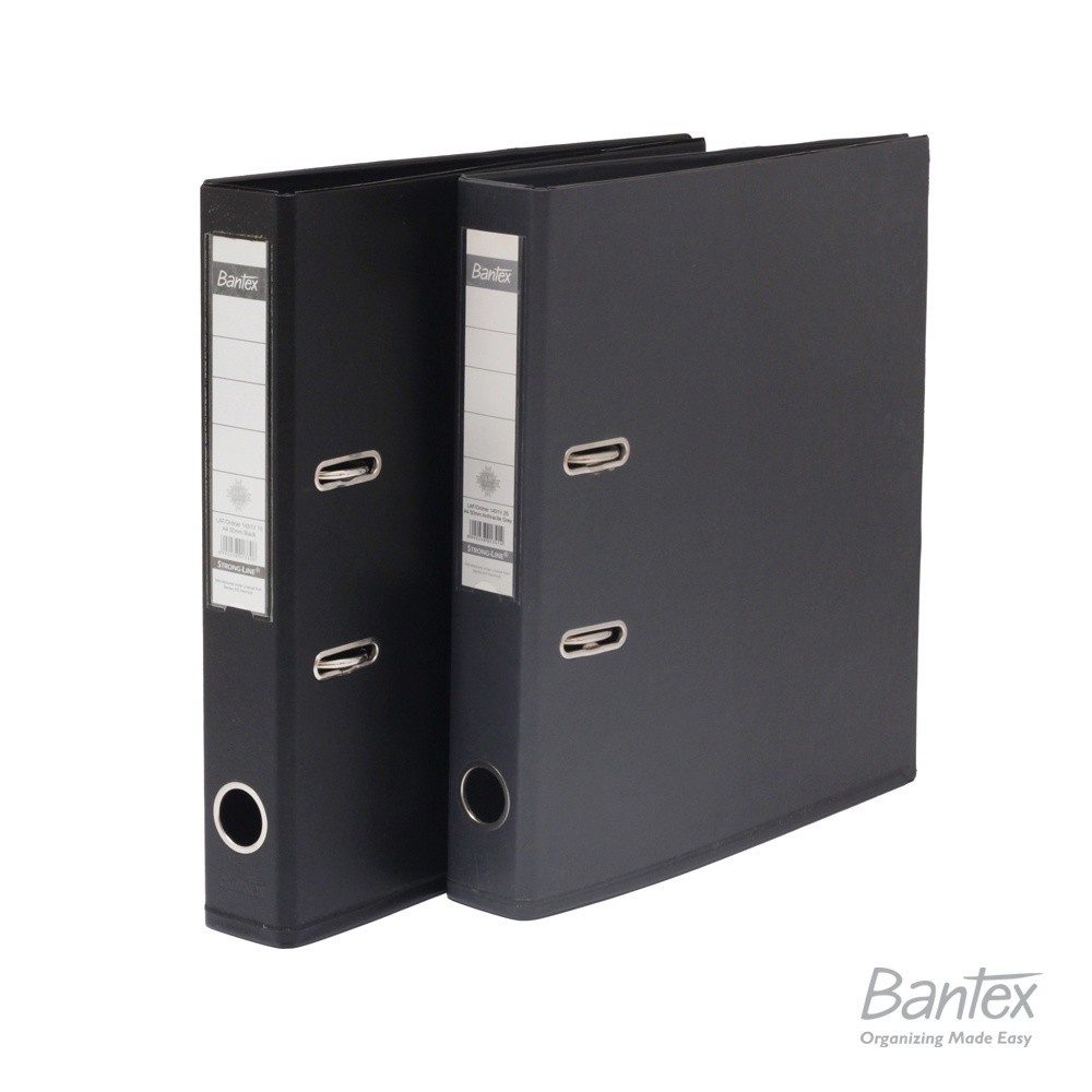

[Stationery Spectrum] Bantex Ordner A4 5cm Black - Anthracite Grey 1451V PVC Lever Arch File