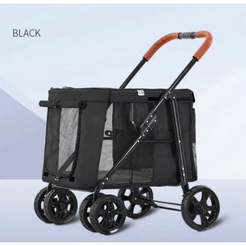 Stroller Lipat Anjing Kucing Kapasitas Besar - Pet Stroller Large Bello