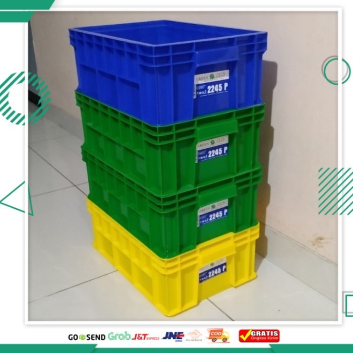 

Paling Murah Container Box 2245P Green Leaf / Krat Industri 2245 P Kotak Spare Part