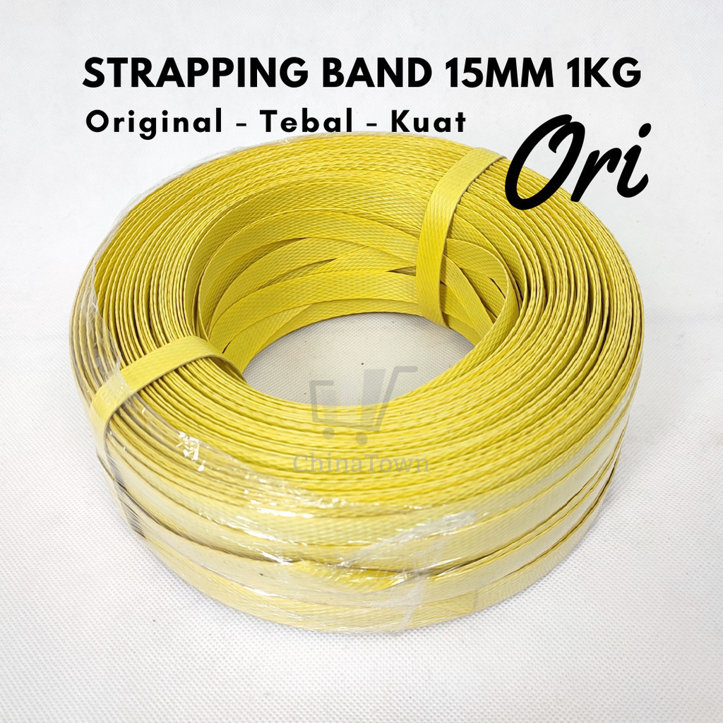 Strapping Band Original 15mm Klem Tali Packing 1kg Grade Ori Tebal Kuat