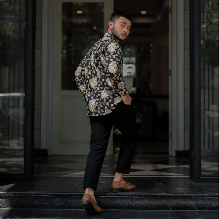 BROODIS Kemeja Batik Pria   - Batik Mandala, XXL