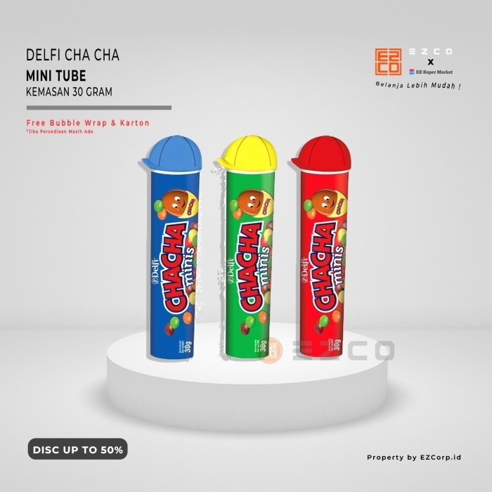 

DELFI CHA CHA MINI TUBE KEMASAN 30 GRAM