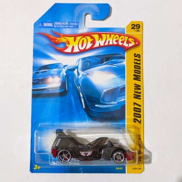 HW Hot Wheels Jet Threat 4.0 Hitam merah -DD24