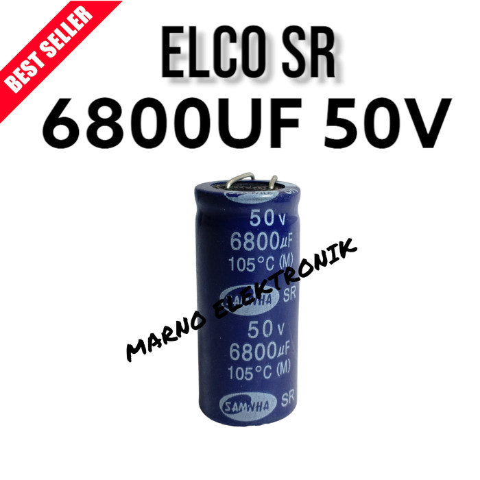 CAPASITOR KAPASITOR ELCO 6800UF 50V  6800 V 50 V ASLI ORI ORIGINAL -BB12